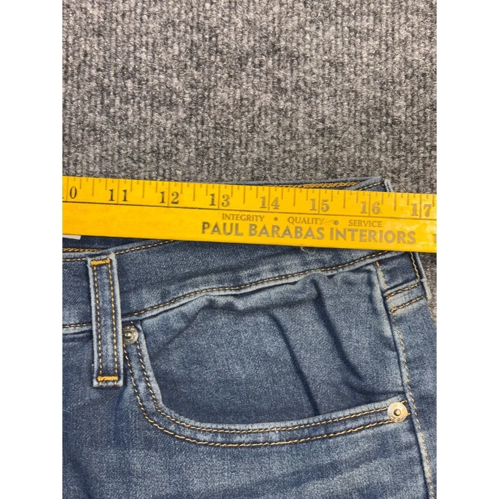 Levi's Jeans Men 34x32 Blue Denim Faded‎ Double Stitch Regular Fit Tapered Leg